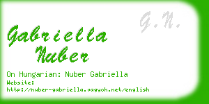 gabriella nuber business card